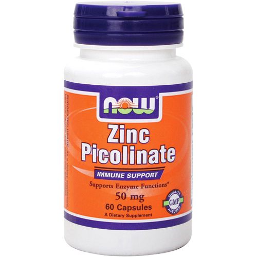 NOW Zinc Picolinate 50 мг 60 капсул